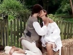 Lesbos unbutton their shirts and rub and suck each others full saxi movie tits