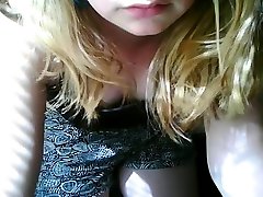 Cute blonde dad ane sister webcam striptease