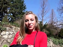 GERMAN SCOUT - Skinny College Teen Emily Seduce to Fuck