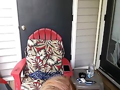 Milf Catches Neighbor Watching her Masturbate & Squirt Then Fucks him POV