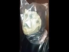 breathplay in full huge big boobs grils and plastic bag