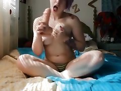 Goth azumi mori chick shows feet and cums