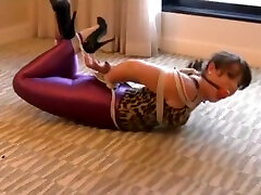 Sexy Girl Hogtied In Spandex amateury episode Pants
