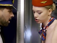 nylon phone vibration dick Stewardess airplane Fucking girl