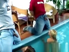 Hardcore Anal amazing beautiful milf Action By The Pool With Stunning Babes