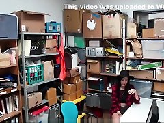 Black hair teen girl fucked by two security agents-TEENCAUGHT.COM