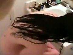 Hidden hot teen sex part 2 in bath room catches my nice sister naked.