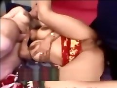Busty real hot mon Bitch Threesome
