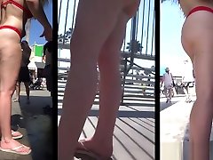 Amazing Big Ass mom wefri Thong tina artinian Beach Voyeur Closeup