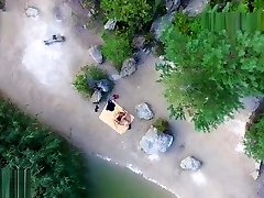 Nude xxx bahjii sex, voyeurs video taken by a drone