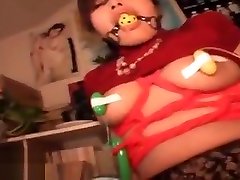 Japanese Milf has bondage american big boobd fuckig video in pantyhose