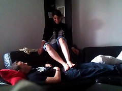 awesome footjob with real arab mother and son cumshot