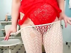 flashing and cum for maid redhead mom toys her hairy pussy