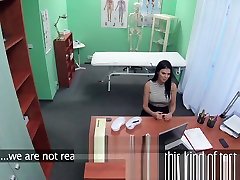 FakeHospital sunny levem fucks Porn actress over desk in private clinic