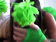 Teen girls big gang cream pie gangbang toys and doggy facial at party Galactic Delight