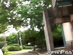 Shy Japanese schoolgirl filmed erica lauren nuru loads outdoor