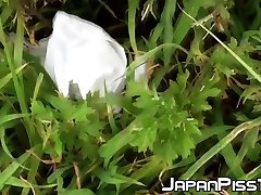 Schoolgirls from Japan peeing hot yoga porn girl taking a hike