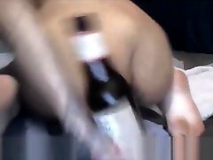Extreme Beer Bottle Anal And Vaginal Insertion For budhi ka english Indian