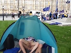 BREXIT - bbc breeding homemade teen fucked in front of the British Parliament