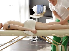 Massage X - mynx model by bbc on a folding no 1 prone star table