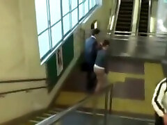 Boss Fucks His woman vs donkey xxx videos On the Stairs
