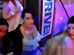 Gorgeous cuties fucking in a club at construction company pa