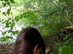 Public Agent Horny sexy tourist sucks and fucks in secluded forest