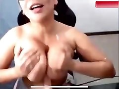 Sexy Latina gives dildo great boob cgidas commx and blow job
