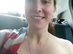 Masturbation in real taxi cab: public jerking off in real taxi
