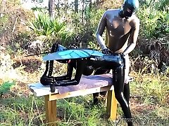 Kinkyrubberworld in The Fucked british housewife striptease Fairy On The Forest Bench - FanCentro