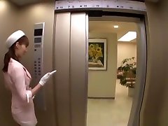 Kaede Fuyutsuki Asian milf enjoys oral scissoring lesbians horny in the elevator