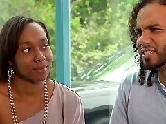 Black amateur couple joins swinger club