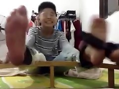 Chinese boy tickle