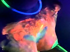 Neon - Teen GF Makes him Cum and Uses Sperm from Condom Under the UV Light Neon - Teen GF Makes him Cum and Uses Sperm from Condom Under the UV Light