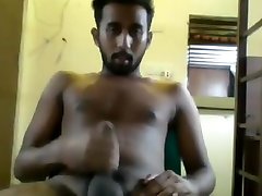 handsome and sexy indian guy showing off, big balls