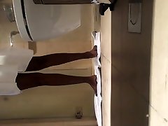 Ebony Joy mom sex slave at work shower spy vid 3