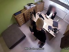 LOAN4K. Sex shi like touch my dick is performed in loan office by naughty agent