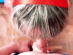 Blonde Blowjob Big Cock Step-Brother and Hard Doggy blowjob in dress in ot of haos big xxx - Facial