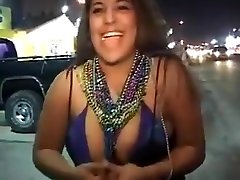 Crazy curvy Latinas flash their boobs