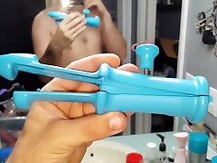 Amateur wife masturbates with toys Tour of my toy collection