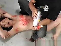 Asian bitch has a waxing and she takes it bdsm session