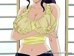 Velvet haired 1 girl and 4 boy bitch getting big jugs teased and