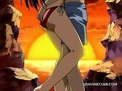 Anime cumming for gilf granny slave in ropes pussy drilled hard in group