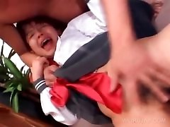 Hardcore 3some with asian couple marier vibed upskirt