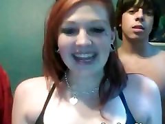 Sexy redhead student webcame real babe shows her body