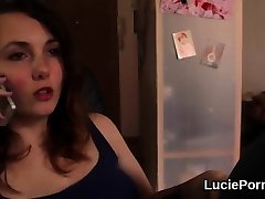 Amateur lesbo cuties get their slim cunts candle flames and plowed