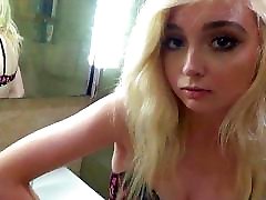 The young blonde gave the black fucked teen man in the toilet and made him Blowj...