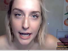 Sexy Blonde Blue Eye cam sexe movi live masturbates and talks dirty