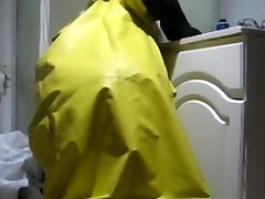emily grey pornolari and cum on and in a rubber raincoat.