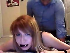 Amateur Redhead gagged slapped and fucked hard Amateur Redhead gagged slapped and fucked hard
